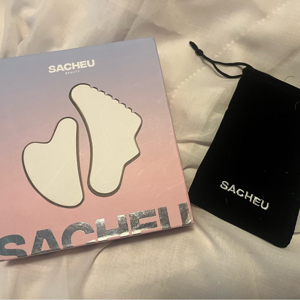 White Gua Sha Tool Set
